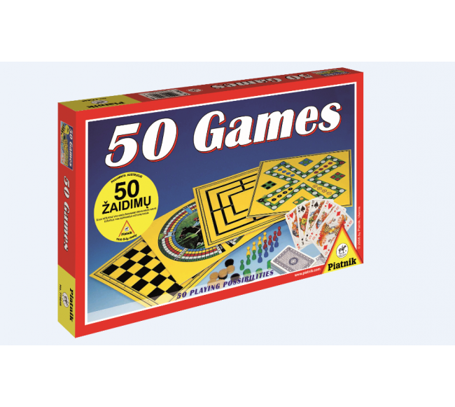 PIATNIK Rinkinys 50 žaidimų (Lietuvių kalba)0