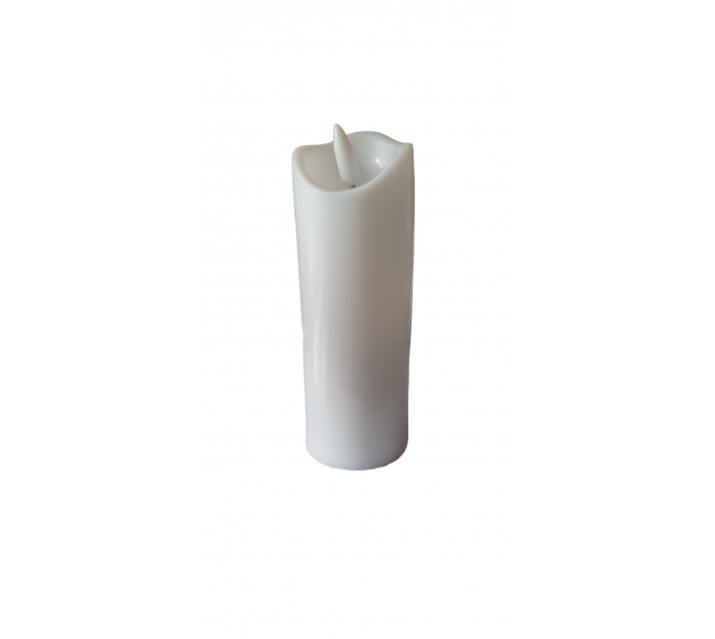 Led žvakė 17.5cm balta