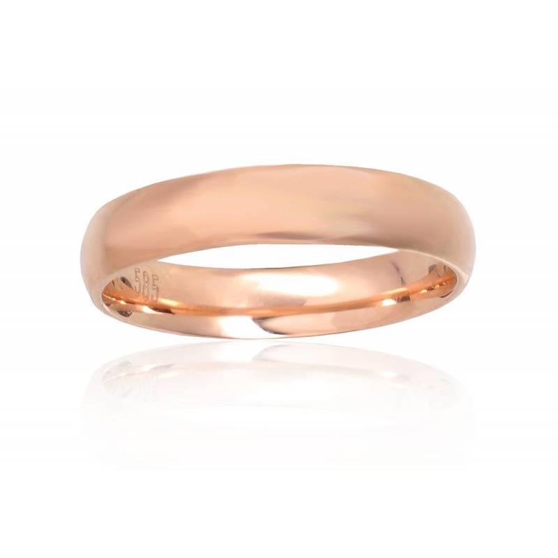 Auksinis vestuvinis žiedas. Praba: 585°. Metalas: Raudonas Auksas0