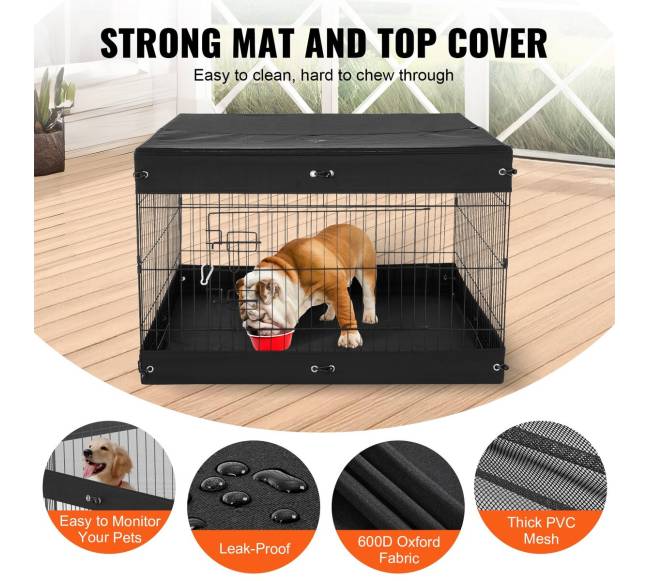 Sulankstomas 4 dalių metalinis augintinių žaidimų maniežas3