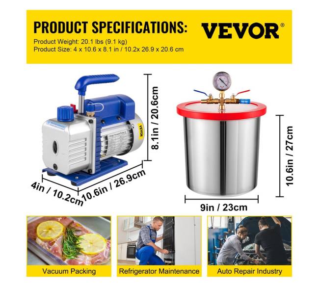 Oro kondicionieriaus vakuumo siurblys su 3L kamera6