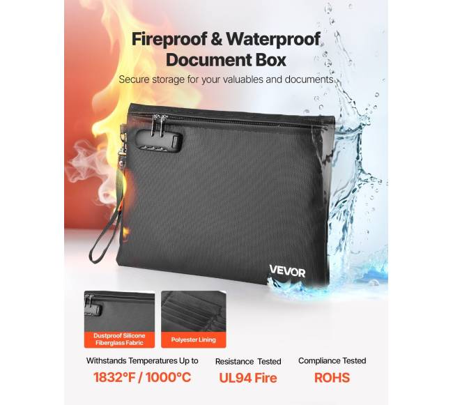 Ugniai atsparus dokumentų laikiklis su užraktu1