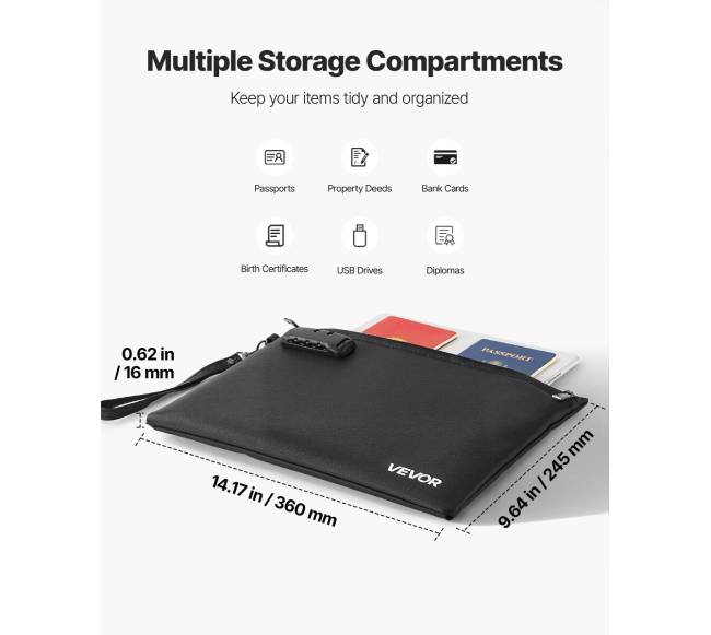 Ugniai atsparus dokumentų laikiklis su užraktu2