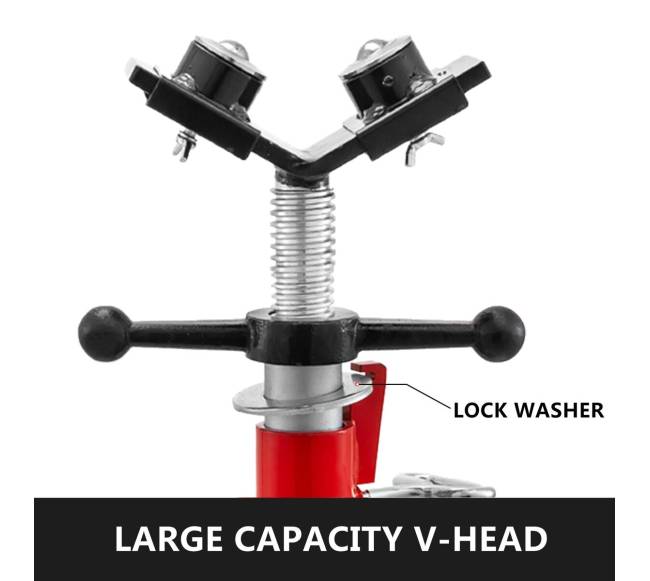 Reguliuojamas vamzdžių stovėjimo stovas su V formos galva2