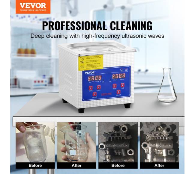 1,3 l ultragarso valymo įrenginys iš nerūdijančio plieno1