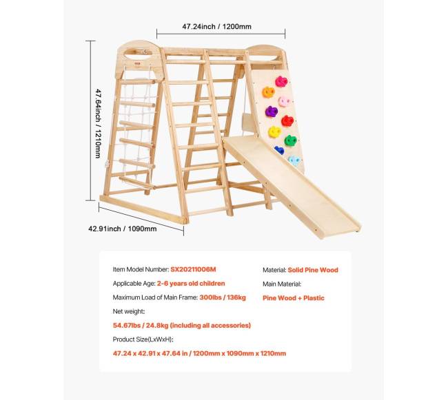 Vaikiška patalpų sporto aikštelė 7-in-16