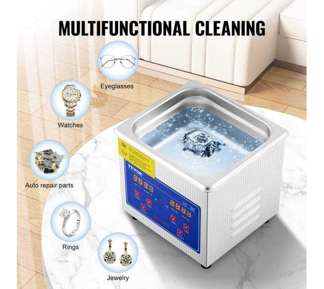 1,3 l ultragarso valymo įrenginys iš nerūdijančio plieno4