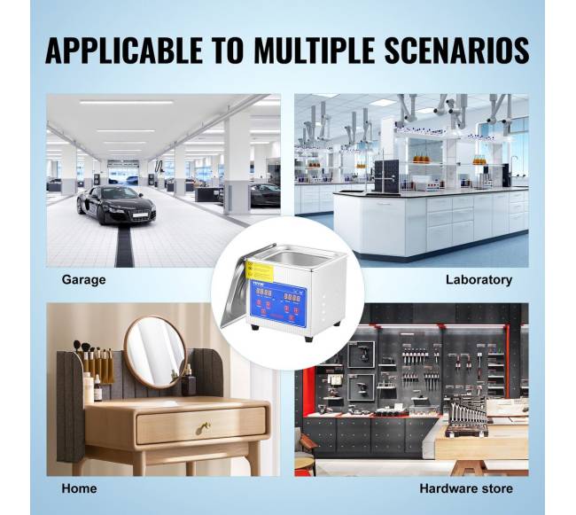 1,3 l ultragarso valymo įrenginys iš nerūdijančio plieno5