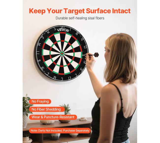 Savaime atsistatanti dartų lenta iš sizalio pluošto1