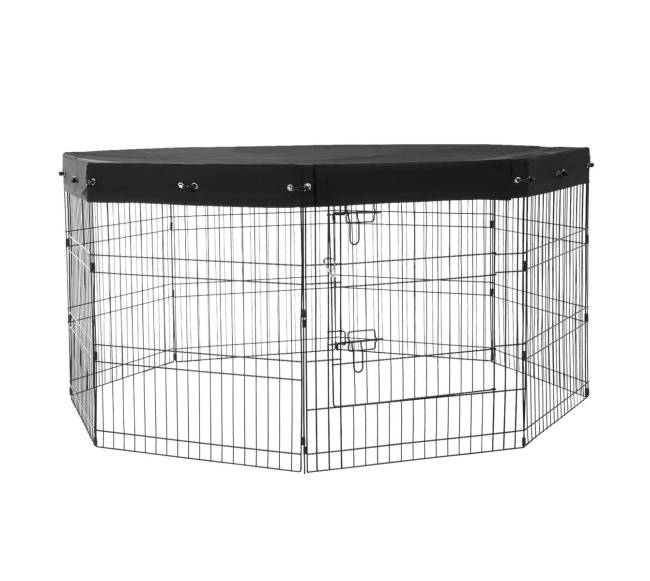 Sulankstomas metalinis šuns gardas su dangčiu8