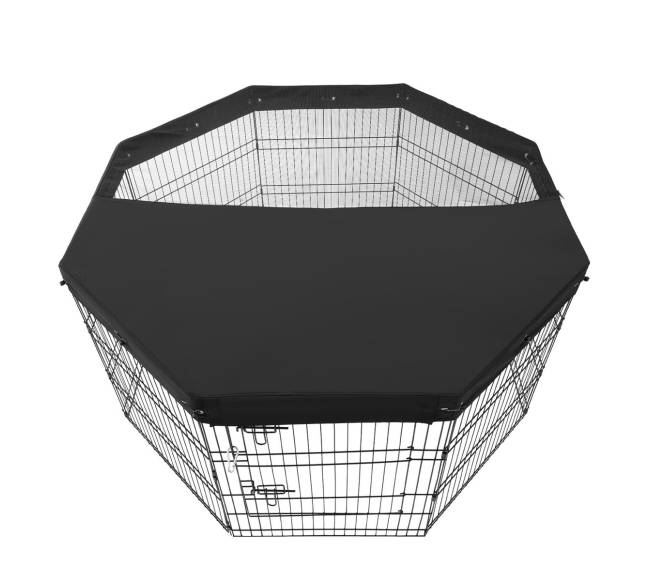 Sulankstomas metalinis šuns gardas su dangčiu9