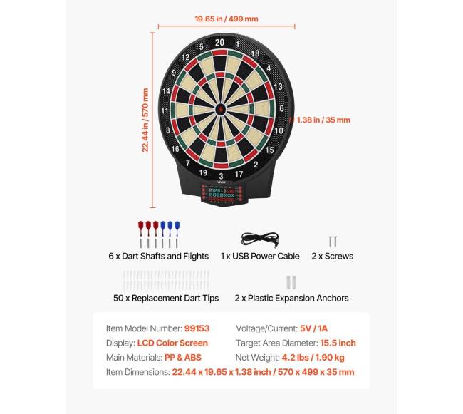 Elektroninis smiginis su LCD ekranu6