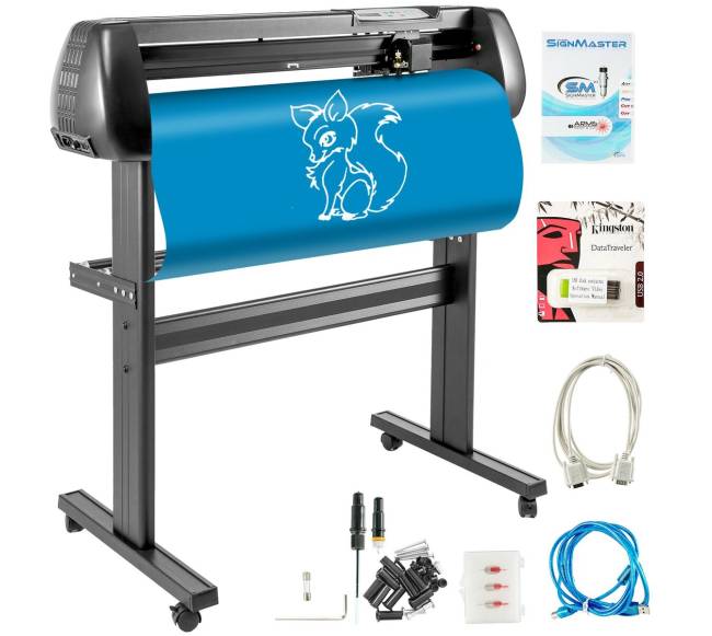 34 colių vinilinė pjovimo mašina su stovu0