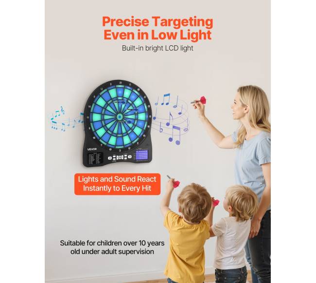 Elektroninis smiginis su LED apšvietimu5