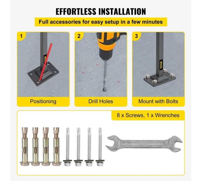 Vienišo stulpelio turėklas iš kalto geležies, pilkas4
