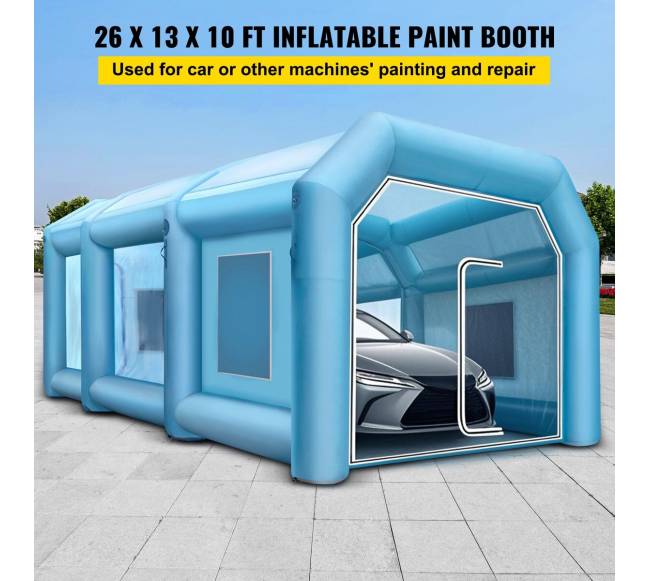 8 x 4 x 3 m pripučiama dažymo kabina1