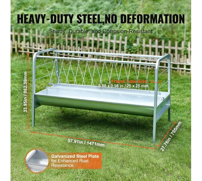 Gyvulių šieno ir grūdų šėrykla 80 galonų2