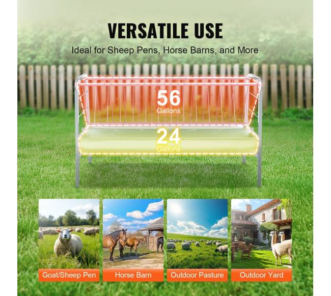 Gyvulių šieno ir grūdų šėrykla 80 galonų5