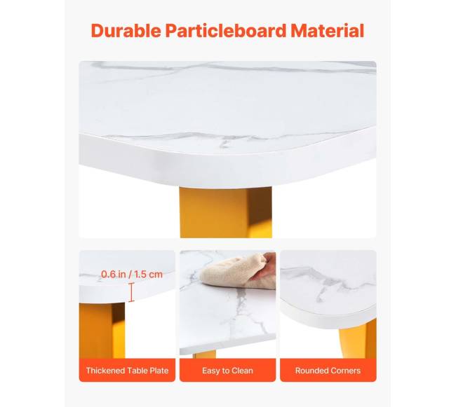 Vadovo stalas, 160x80 cm, balta ir aukso4