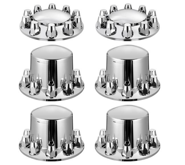 Priekinių ir galinių ašių gaubtų komplektas su veržlių dangteliais9