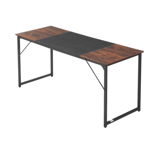 Kompiuterio stalas 160 cm, rusvas juodas10
