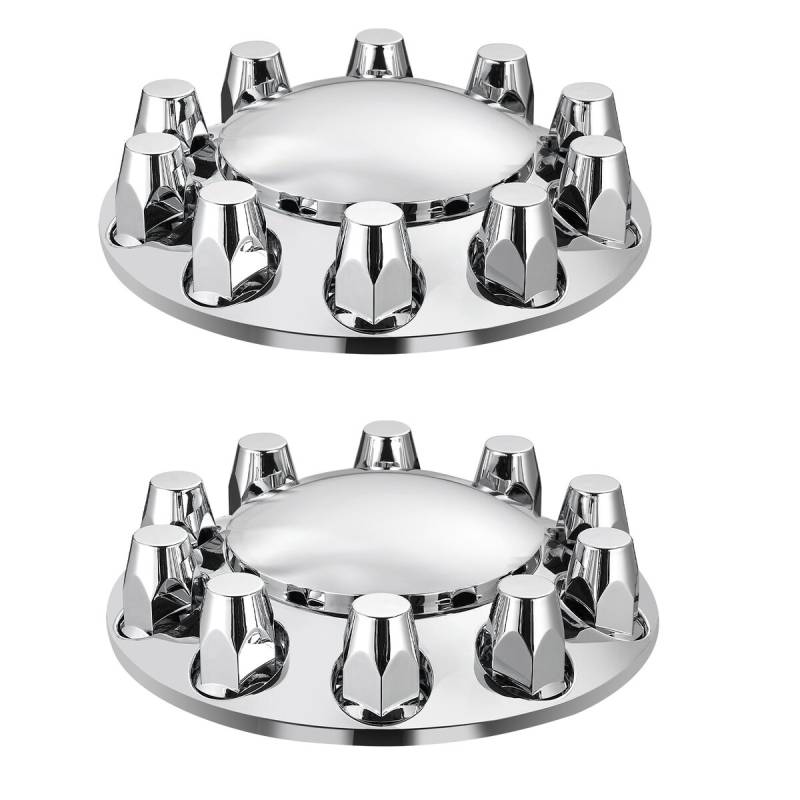 Priekinės ašies dangtelio rinkinys ABS veržlių dangčiais0