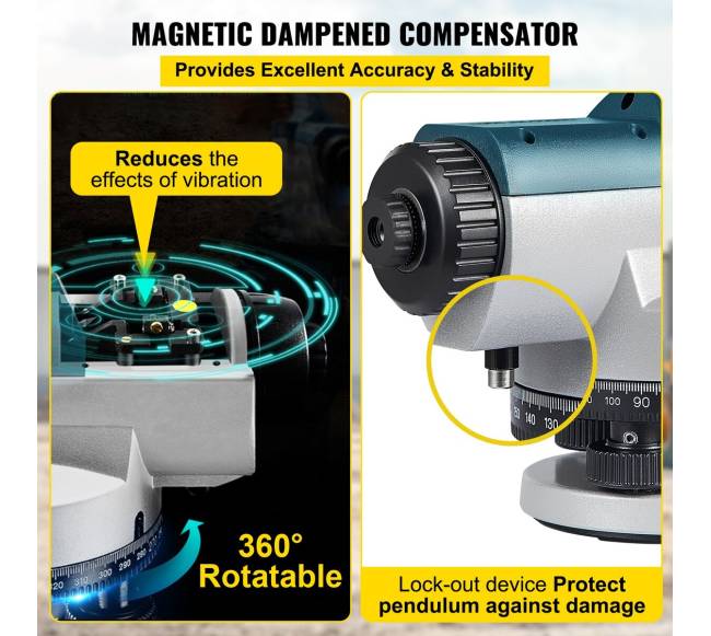 Optinis lygis su magnetiniu kompensatoriumi3