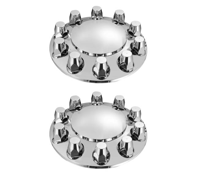 Priekinės ašies dangtelio rinkinys ABS veržlių dangčiais10