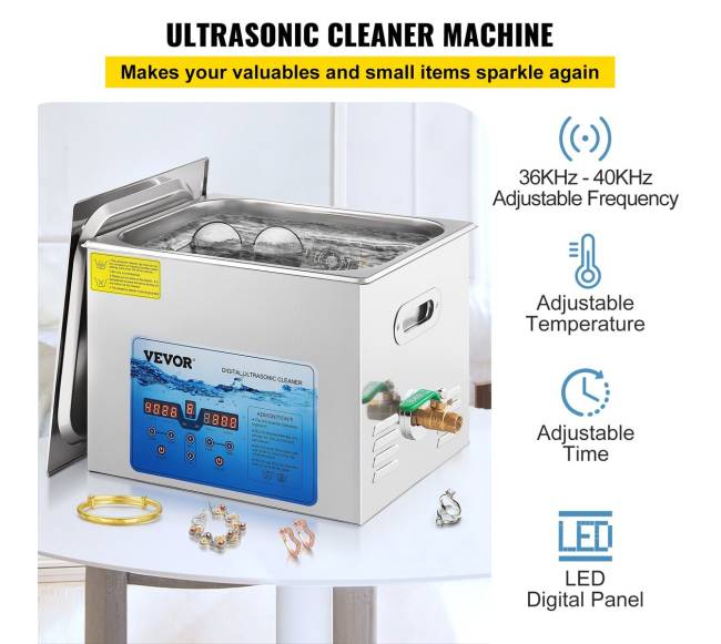 Ultragarsinis valytuvas 15L su skaitmeniniu laikmačiu1