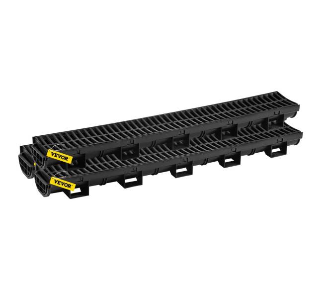 Trenkinis drenažas su plastikine grotele, 3 komplektai9