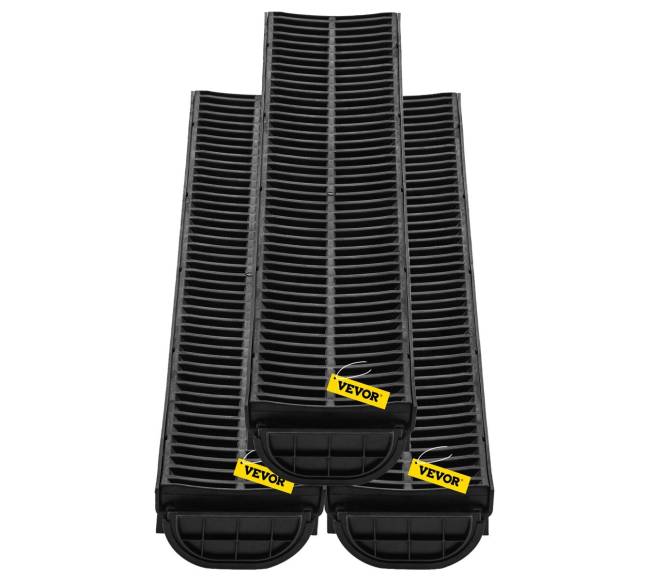 Trenkinis drenažas su plastikine grotele, 3 komplektai10