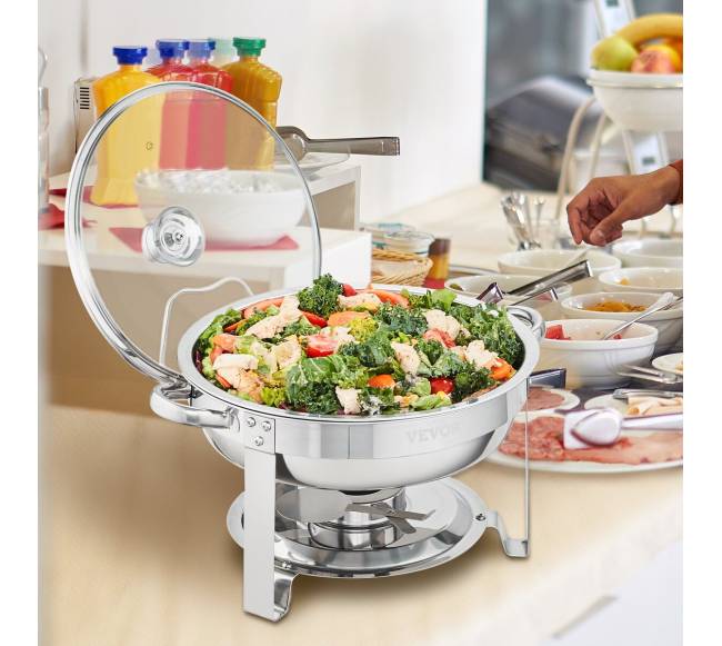 Apvalių šildomų indų rinkinys su stikliniais dangčiais, 2 vnt.7