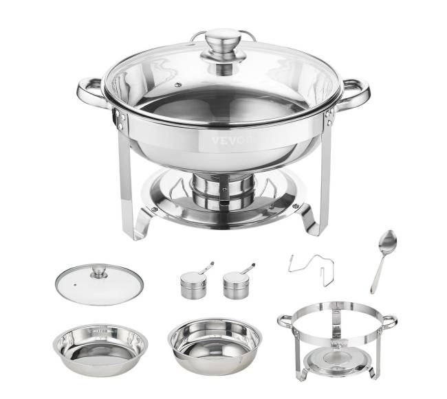 Apvalių šildomų indų rinkinys su stikliniais dangčiais, 2 vnt.8