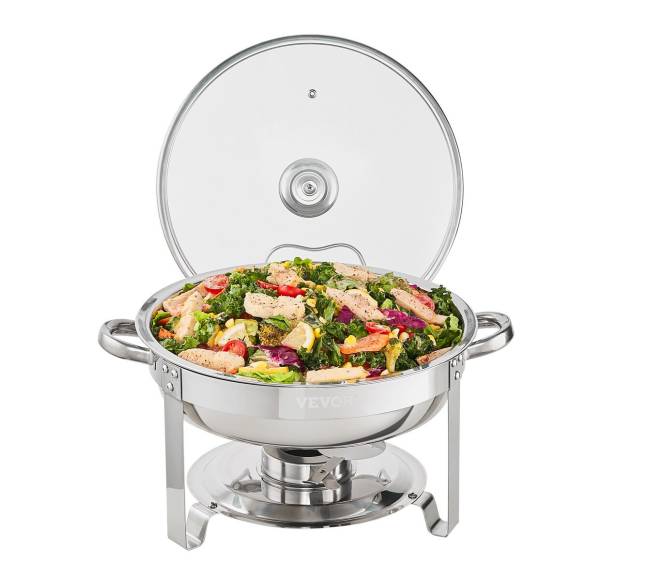 Apvalių šildomų indų rinkinys su stikliniais dangčiais, 2 vnt.9