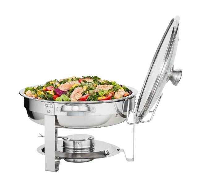 Apvalių šildomų indų rinkinys su stikliniais dangčiais, 2 vnt.10