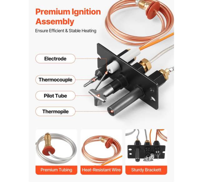 Duonos dujų piloto mazgas, suderinamas modelis1