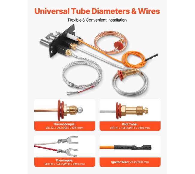 Duonos dujų piloto mazgas, suderinamas modelis5