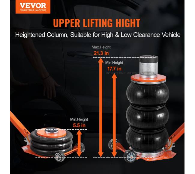 3 tonų pneumatinis oro kėliklis1