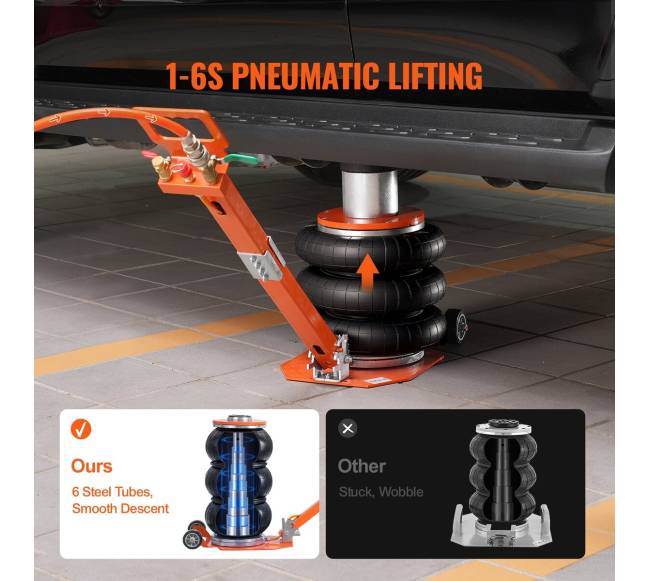 3 tonų pneumatinis oro kėliklis3