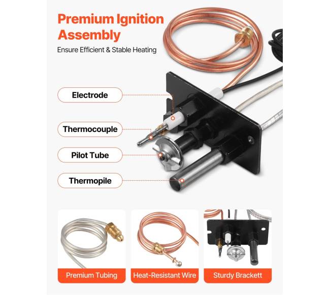 Dujų pilotinė kaitra, natūralios dujos ir DGL1