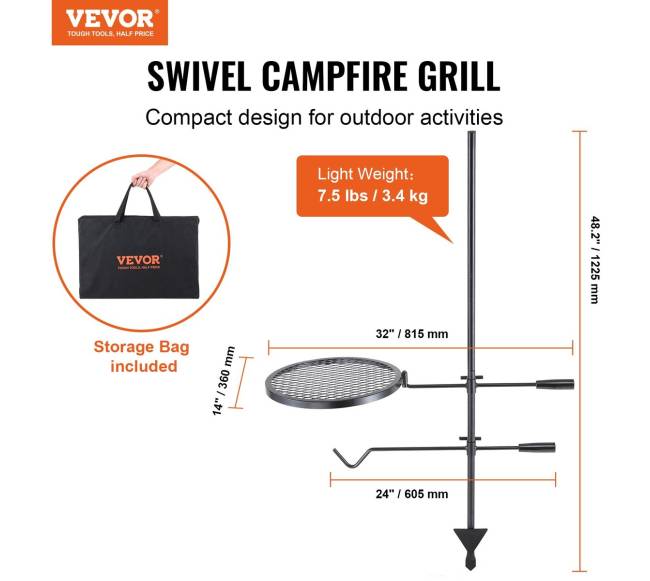 Sukamas lauko grilis reguliuojamas1