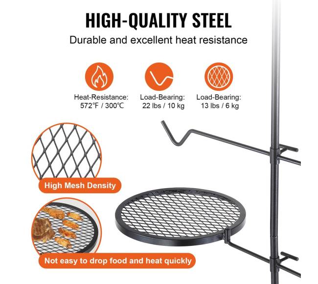 Sukamas lauko grilis reguliuojamas2