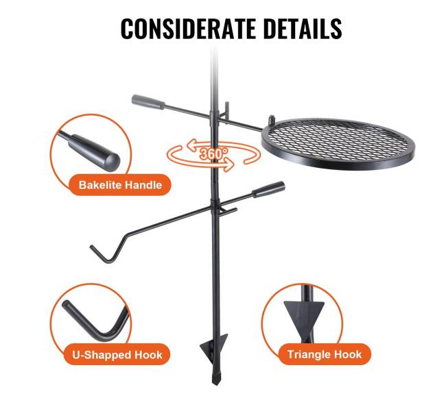 Sukamas lauko grilis reguliuojamas3