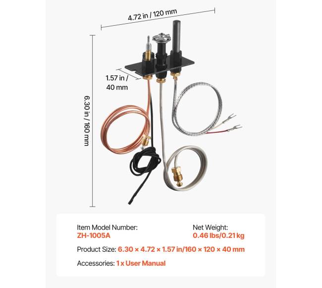 Dujų pilotinė kaitra, natūralios dujos ir DGL6