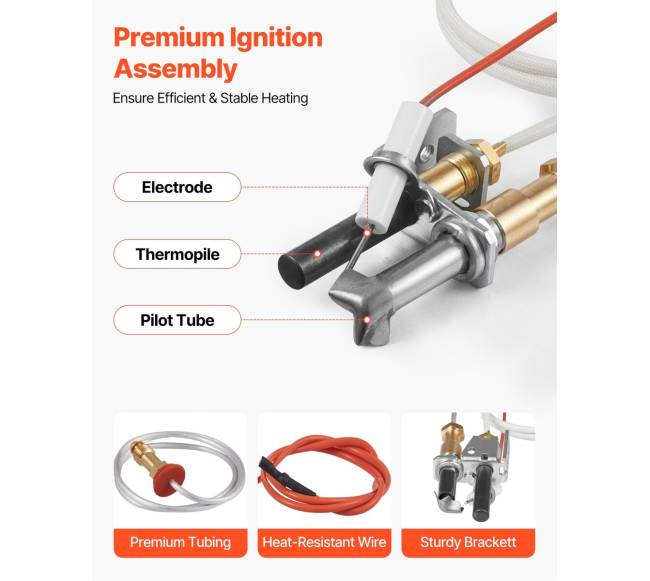 Židinio dujų piloto mazgas natūralioms dujoms1