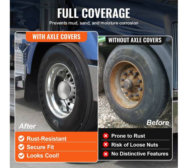 Galinės ašies dangčio komplektas su veržlėmis5