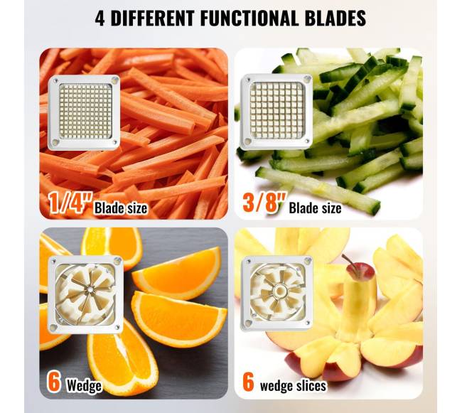 Komercinis bulvių pjaustytuvas su 4 ašmenimis2