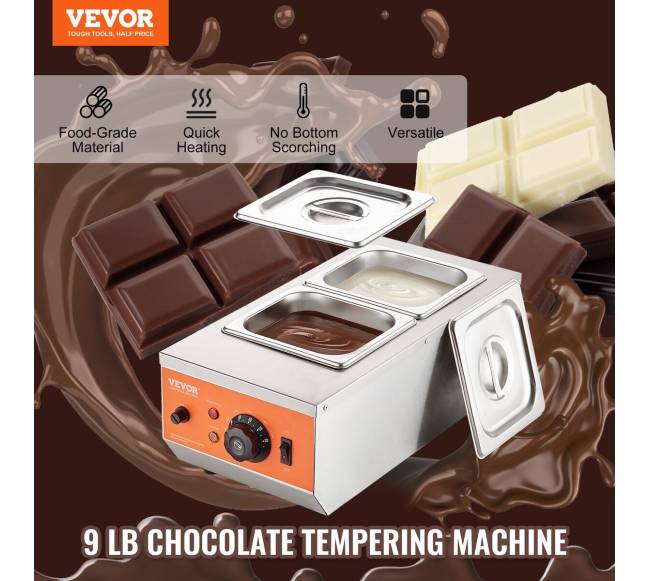 Šokolado lydymo mašina 9 kg 2 talpos1