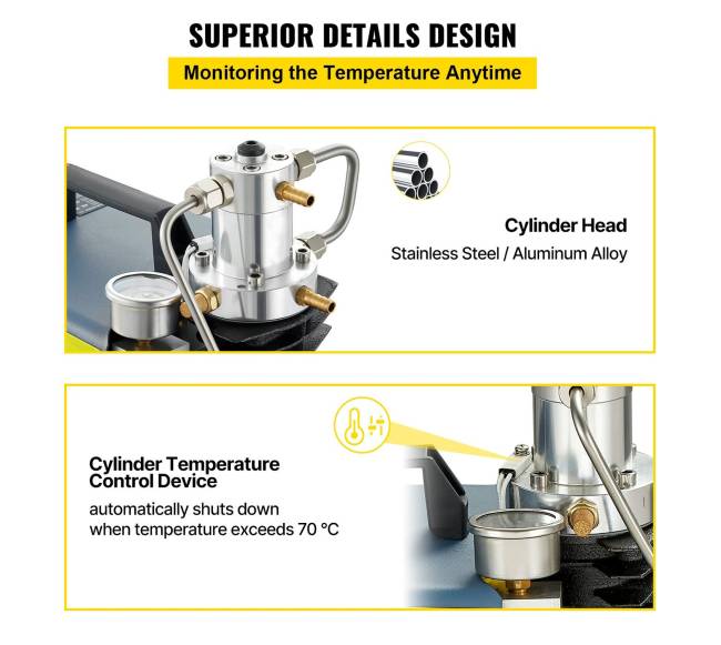 Didelio slėgio oro kompresorius 4500 PSI 1800W6