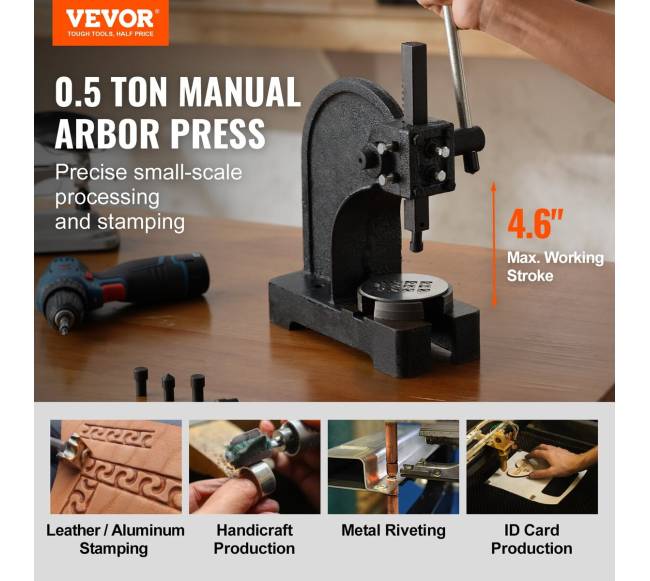 Staklės spaudui formuoti, 0,5 tonos, 11,7 cm1